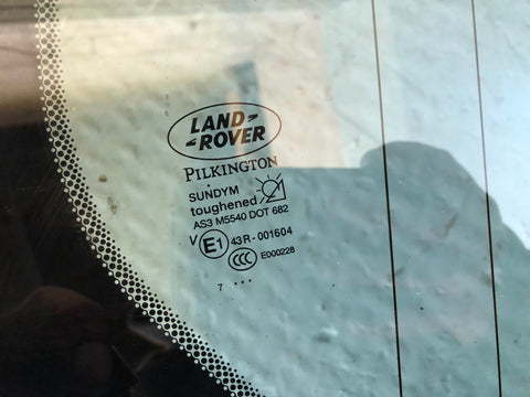 Discovery 3 Window Glass Panel Off Side Rear Land Rover 2004 to 2009