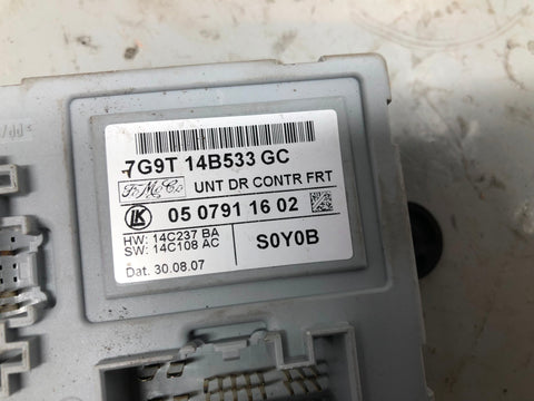 Freelander 2 Door Control Module Near Side Front 7G9T 14B533 GC 2006 to 2011