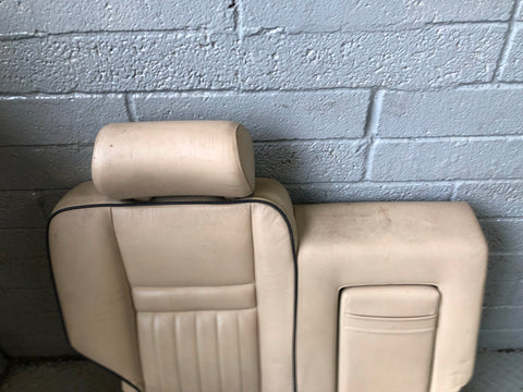 Range Rover P38 Seats Rear Set in Lightstone Leather 2nd Row 1994 to 2002