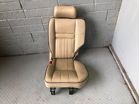 Range Rover P38 Seats Rear Set in Lightstone Leather 2nd Row 1994 to 2002