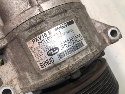 Range Rover Sport Air Conditioning Compressor JPB500220 3.6 TDV8 2006 to 2009