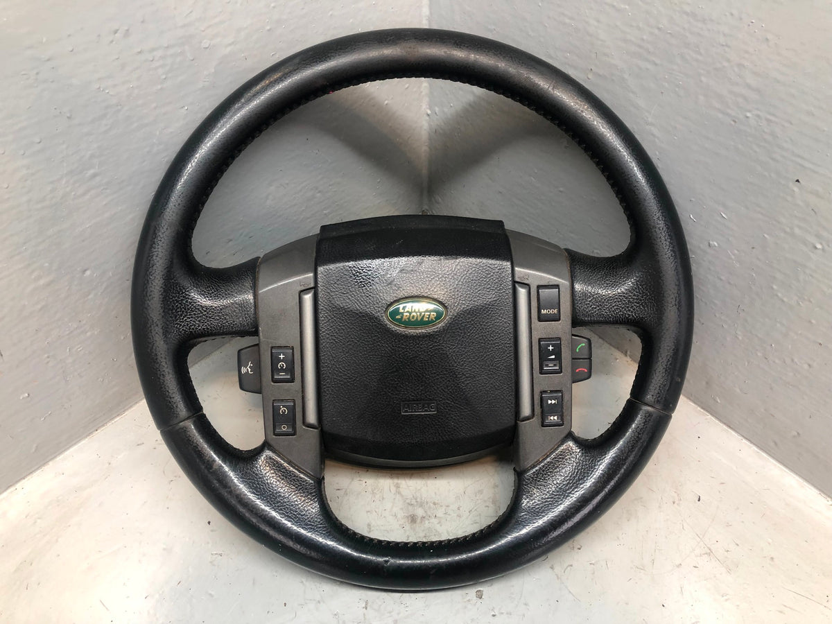Steering Wheel Multi Function Leather Black Discovery 3 Range Rover Sport D15046