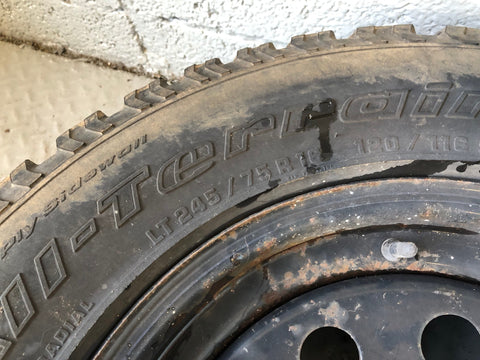 Discovery 2 Spare Steel Wheel and A/T Tyre 16" 245/75R16 Land Rover L06085SP