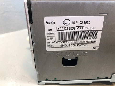 Ford Focus Head Unit Radio Stereo Assembly MK2.5 7M5T 18C815 BC 2008 to 2011