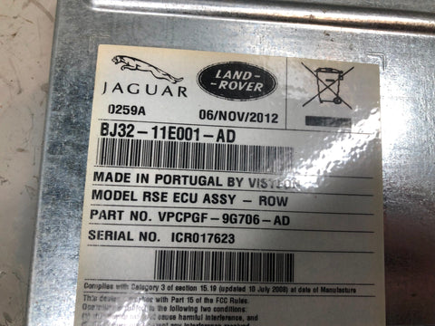 Range Rover Sport Entertainment Module BJ32-11E001-AD L320 2010 to 2013