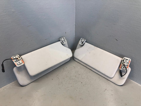 Range Rover L405 Sun Visors Mirrors and Lights White 2013 to 2017 L15056