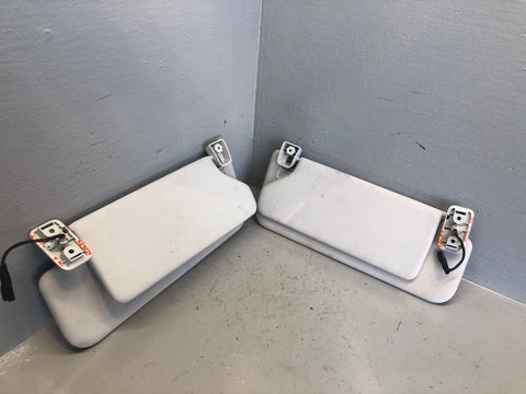 Range Rover L405 Sun Visors Mirrors and Lights White 2013 to 2017 L15056