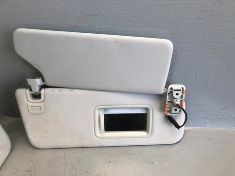 Range Rover L405 Sun Visors Mirrors and Lights White 2013 to 2017 L15056