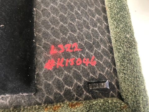 Range Rover L322 Boot Floor Carpeted in Green 2002 to 2012 K15046