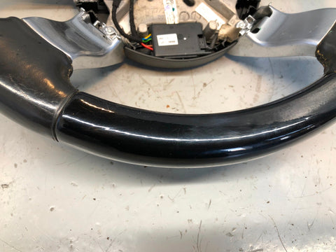 Range Rover L322 Leather Steering Wheel Piano Black Genuine 2002 to 2009 R27115