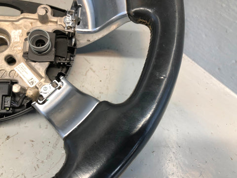 Range Rover L322 Leather Steering Wheel Piano Black Genuine 2002 to 2009 R27115