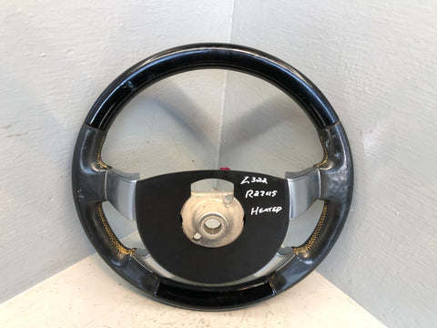 Range Rover L322 Leather Steering Wheel Piano Black Genuine 2002 to 2009 R27115