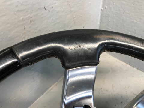 Range Rover L322 Leather Steering Wheel Piano Black Genuine 2002 to 2009 R27115