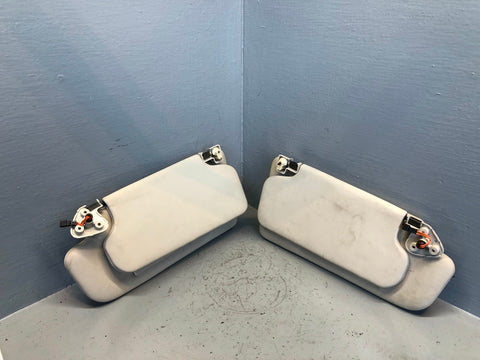 Range Rover L322 Sun Visors Mirrors and Lights Ivory 2005 to 2013 R27115