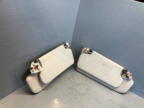 Range Rover L322 Sun Visors Mirrors and Lights Ivory 2005 to 2013 R27115