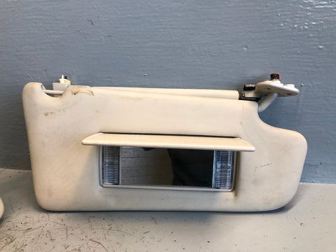 Range Rover L322 Sun Visors Mirrors and Lights Ivory 2005 to 2013 R27115