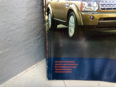 Discovery 4 Handbook User Manual in Wallet Land Rover 2009 to 2014 L17036