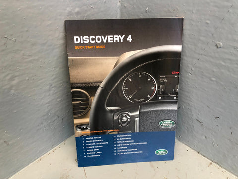 Discovery 4 Handbook User Manual in Wallet Land Rover 2009 to 2014 L17036