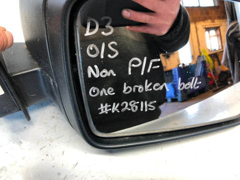 Discovery 3 Mirror Off Side Right Black Non-Power-Fold L319 Land Rover K28115