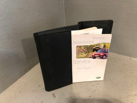 Discovery 2 Handbook User Manual In Wallet Land Rover 1998 to 2002 L06085