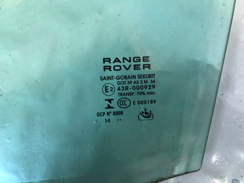 Range Rover Evoque Glass Front Door Window Near Side 2011 to 2018 3 Door