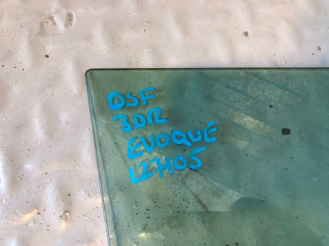 Range Rover Evoque Glass Front Door Window Off Side 2011 to 2018 3 Door