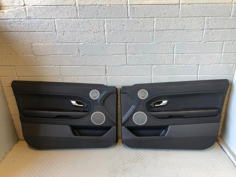Range Rover Evoque Door Cards Pair of 2 3 Door in Black L538 2011 to 2015 L27105
