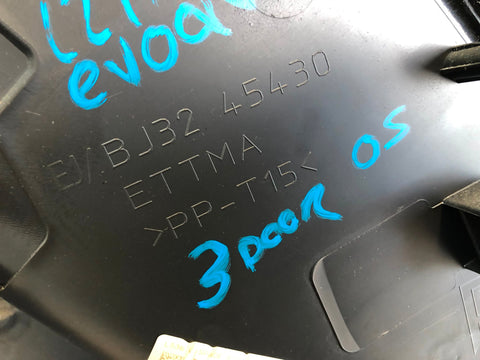 Range Rover Evoque Boot Side Panels Trims Black Pair L538 2011 to 2018 3 Door