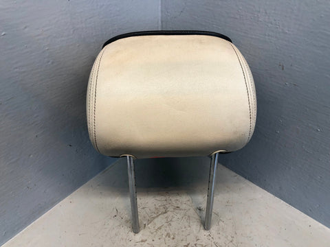 Range Rover L322 Rear Headrest in Ivory with Black Piping Off Side 2006 to 2009