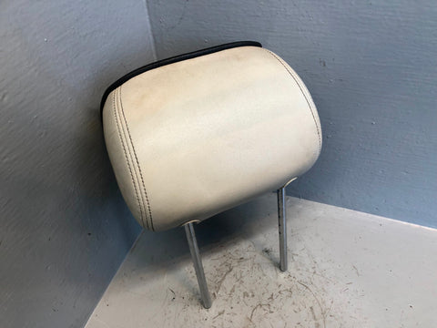 Range Rover L322 Rear Headrest in Ivory with Black Piping Off Side 2006 to 2009