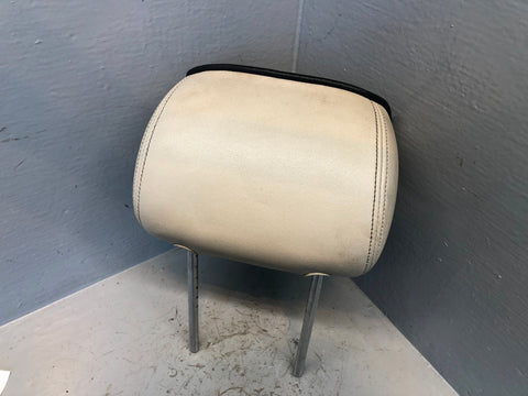 Range Rover L322 Rear Headrest in Ivory with Black Piping Off Side 2006 to 2009