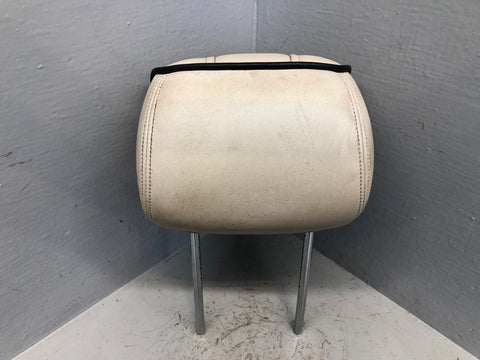 Range Rover L322 Rear Headrest in Ivory with Black Piping Near Side 2006 to 2009