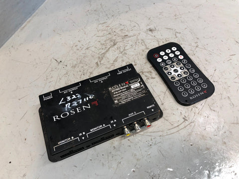 Rosen AV7500 Monitor DVD Entertainment Module A/V Input Output Unit with Remote