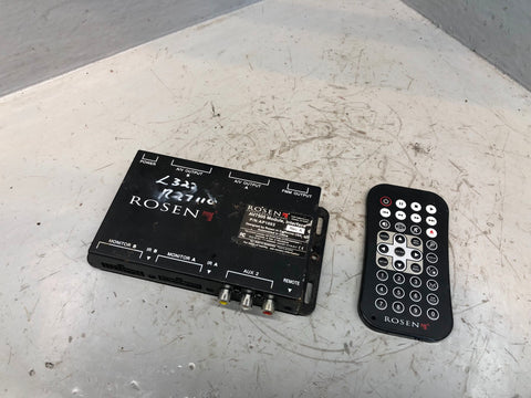 Rosen AV7500 Monitor DVD Entertainment Module A/V Input Output Unit with Remote