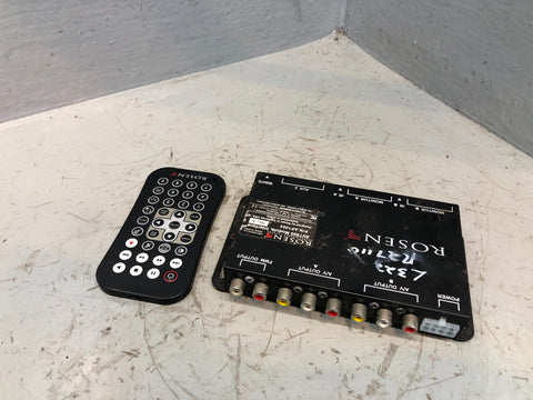 Rosen AV7500 Monitor DVD Entertainment Module A/V Input Output Unit with Remote