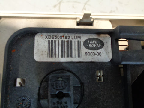 Discovery 3 Rear Heater Controls Panel and Interior Light