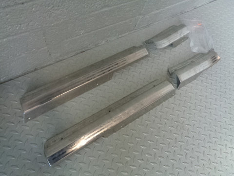 Freelander 1 Kick Plates Door Sill in Silver Set of 4 Land Rover 2001 to 2006