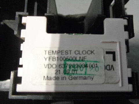 Discovery 2 Clock and Central Locking Button Grey