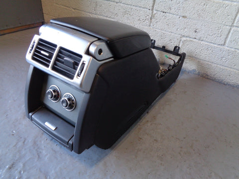 Range Rover L322 Leather Arm Rest Centre Console Black 12v