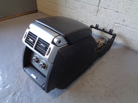 Range Rover L322 Leather Arm Rest Centre Console Black 12v