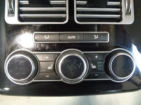 Range Rover L405 Centre Console Rear Panel with Vents and Heater Panel in Black