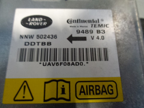 Range Rover Sport SRS Airbag ECU NNW502436 Land Rover 2005