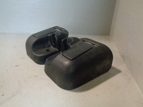 Discovery 2 Seat Belt Guide Rear Pair in Black Land Rover 1998 to 2004