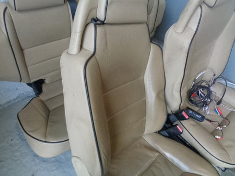 Discovery 2 Seats Beige Manual Leather x5 Land Rover 1998 to 2004 06033