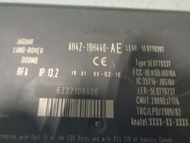 Discovery 4 Keyless Entry Module AH42-19H440-AE 2009 to 2013