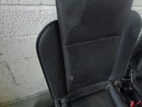 Discovery 2 Dickie Seats Pair Black Leather 3rd Row Land Rover 1998 to 2004