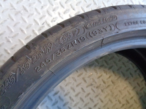 Michelin Pilot Super Sport Part Worn Tyre 245/35ZR19 245 35 19 7mm Tread L1113D