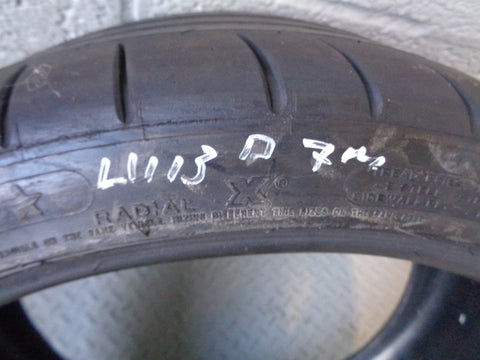 Michelin Pilot Super Sport Part Worn Tyre 245/35ZR19 245 35 19 7mm Tread L1113D