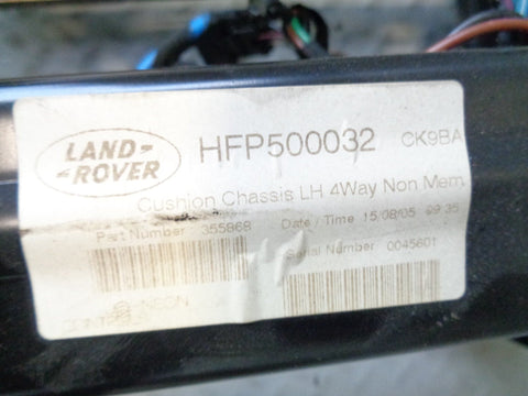 Discovery 3 Seat Frame Base Near Side Front with Motors Land Rover 2004 to 2009