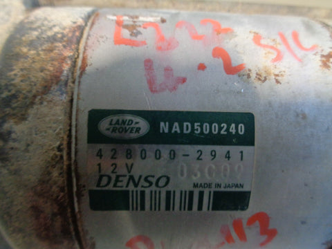 Range Rover L322 Starter Motor 4.4 V8 AJ-8 Supercharged NAD500240 2006 to 2009